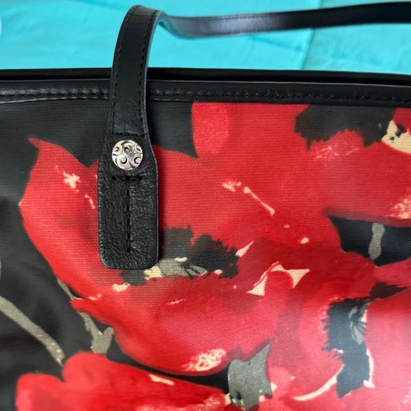 Brighton ❤️ Vera Bradley poppy Black and Red Tote - Picture 5 of 9